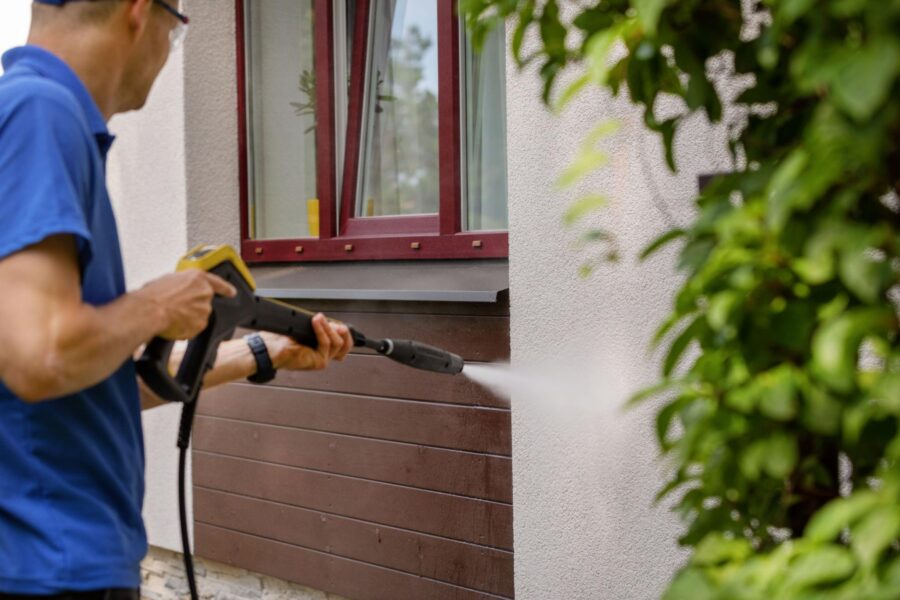 professionele schoonmaak gevel hogedrukreiniger